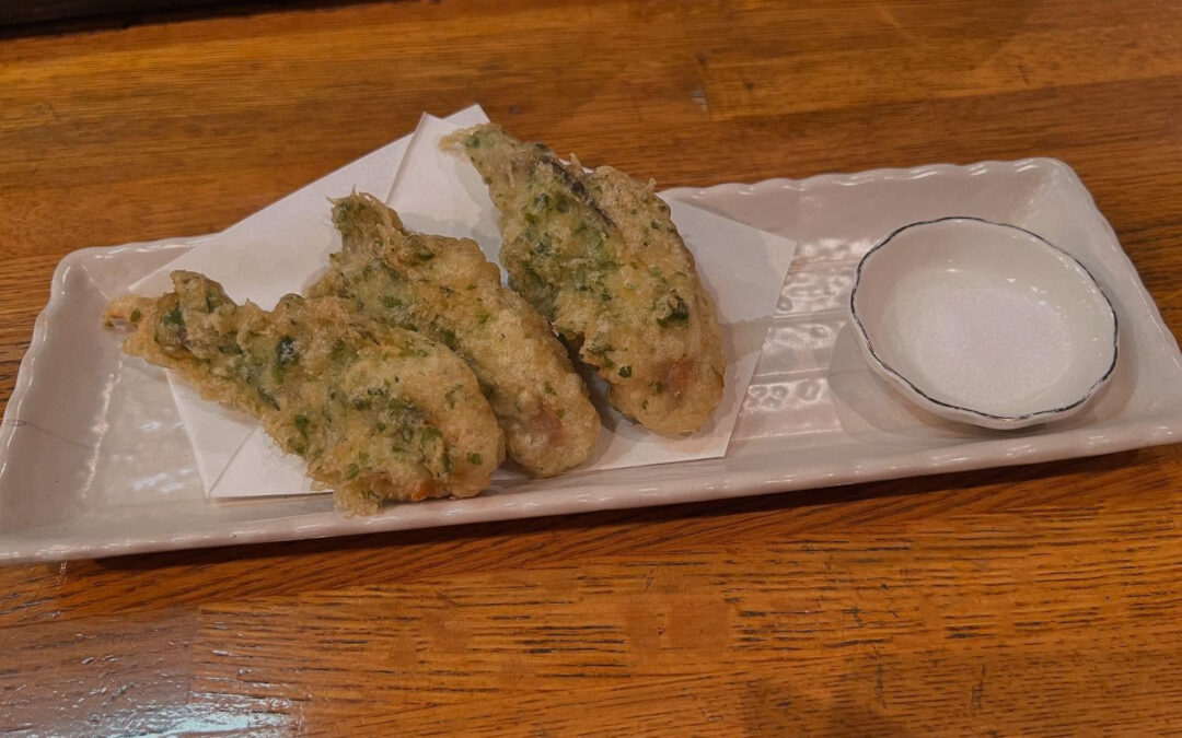 新メニュー 「牡蠣の磯辺揚げ」