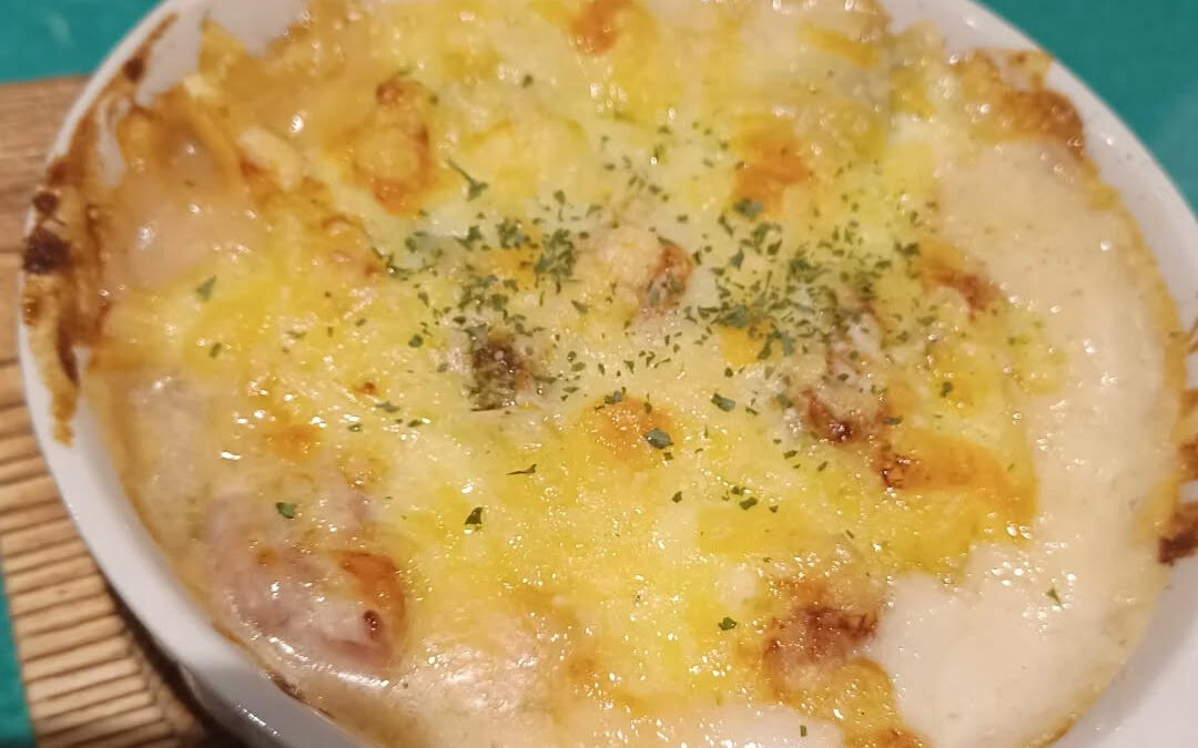 ★山菜と鶏のグラタン★