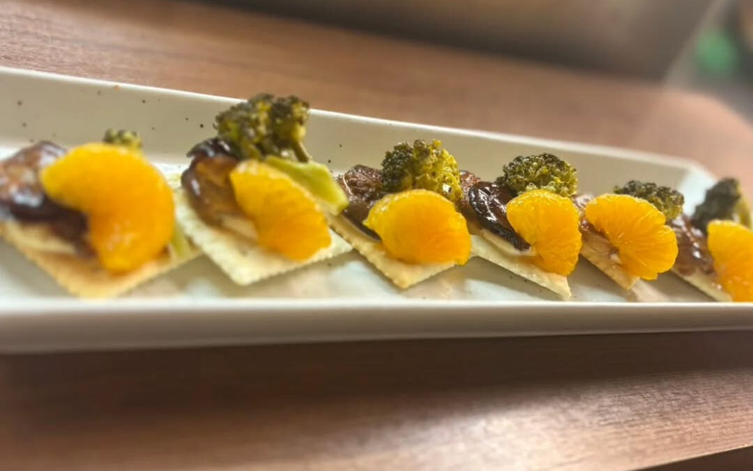 ★燻製ホタテとブロッコリーのチーズクラッカー★