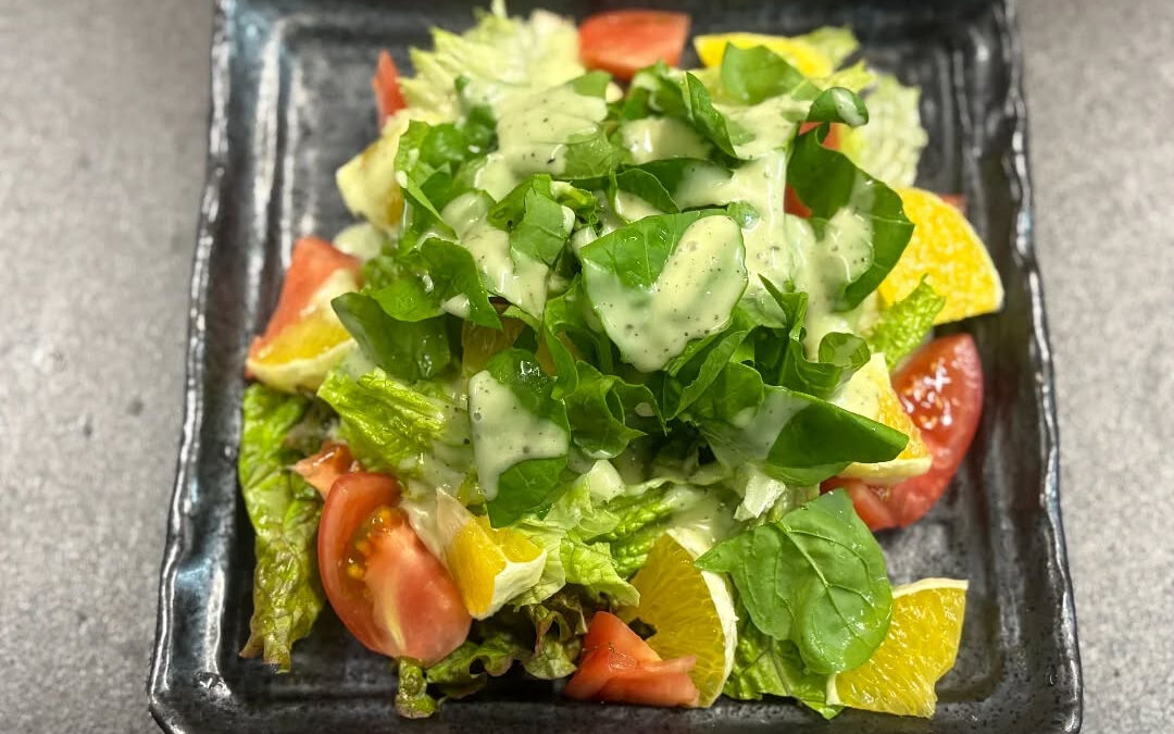 ★トマトと甘夏のルッコラ抹茶サラダ★